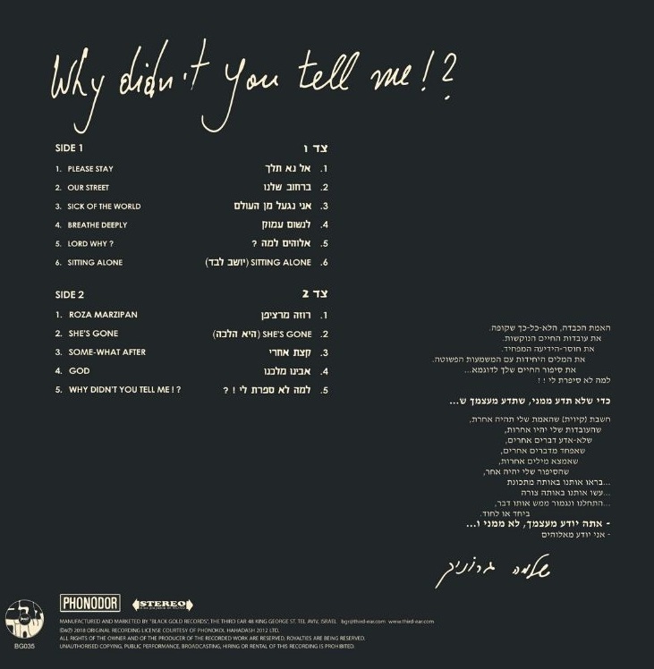 שלמה גרוניך – למה לא סיפרת לי!? – תמונה 2