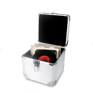 מזוודת מתכת לאחסון ונשיאת תקליטונים 7''