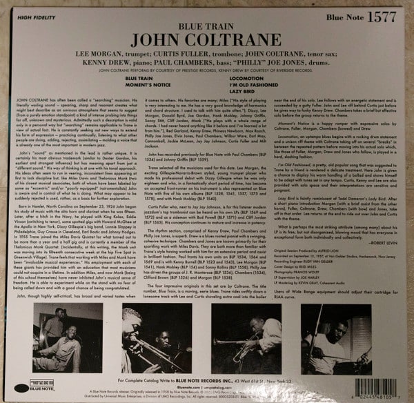 John Coltrane - Blue Train – תמונה 6