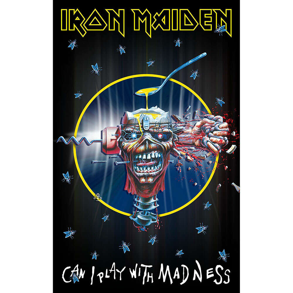 פוסטר בד - Iron Maiden: Can I Play With Madness Textile Poster פוסטר בד - Iron Maiden: Can I Play With Madness Textile Poster