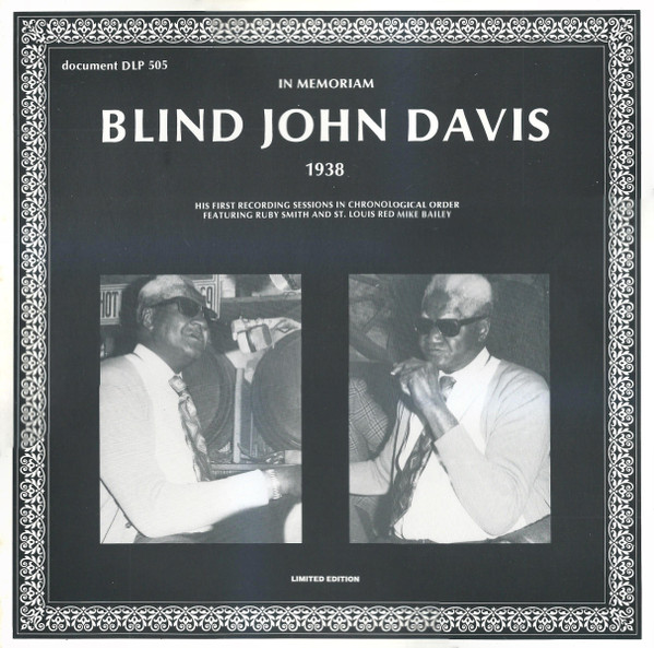 Blind John Davis - In Memoriam (1938) Blind John Davis - In Memoriam (1938)