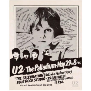 פוסטר: U2 - The Celebration Tour at the Palladium Poster