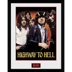 פוסטר ממוסגר איי יסי די סי הייוויי טו הל AC/DC Highway to Hell Framed Poster