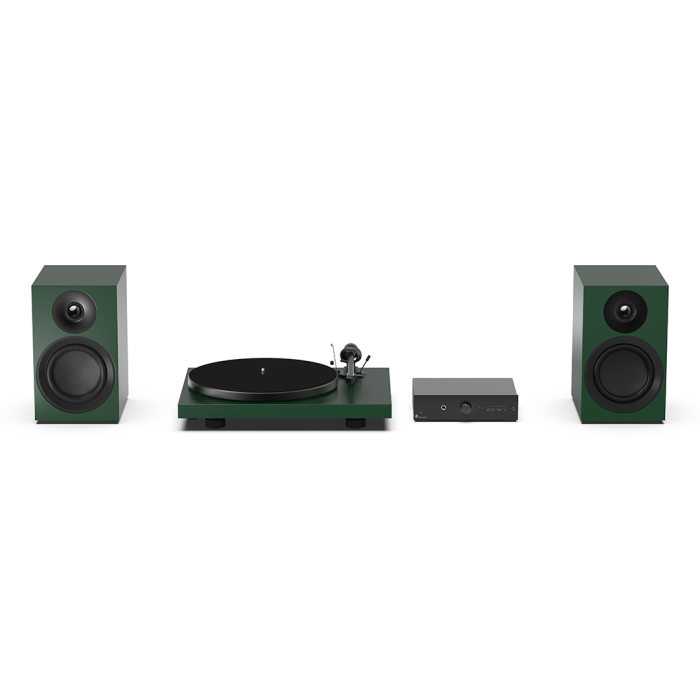 סט פטיפון, רמקולים ומגבר פרוג'קט - Pro-Ject Colourful Audio System E ׁ(ירוק) סט פטיפון, רמקולים ומגבר פרוג'קט - Pro-Ject Colourful Audio System E ׁ(ירוק)