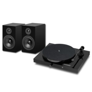 סט פטיפון ורמקולים פרוג'קט - Pro-Ject Juke Box E1  (שחור)