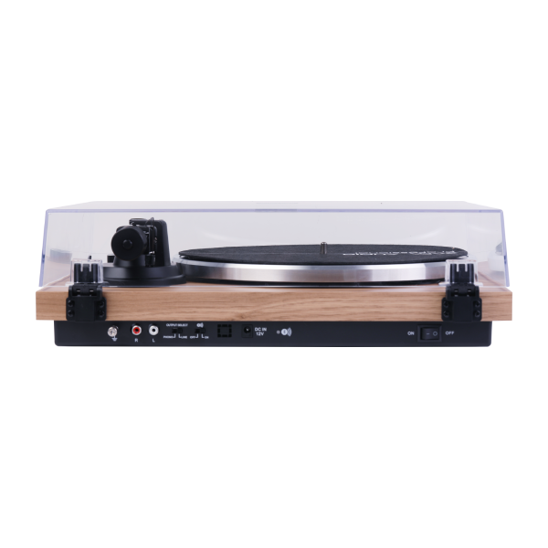 פטיפון משולב רמקולים אלחוטיים - SAFA HP-100 (אגוז בהיר) פטיפון משולב רמקולים אלחוטיים - SAFA HP-100 (אגוז בהיר) – תמונה 2