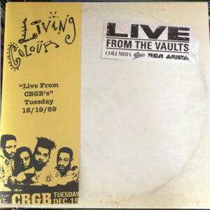 Living Colour - "Live From CBGB's" Tuesday 12/19/89