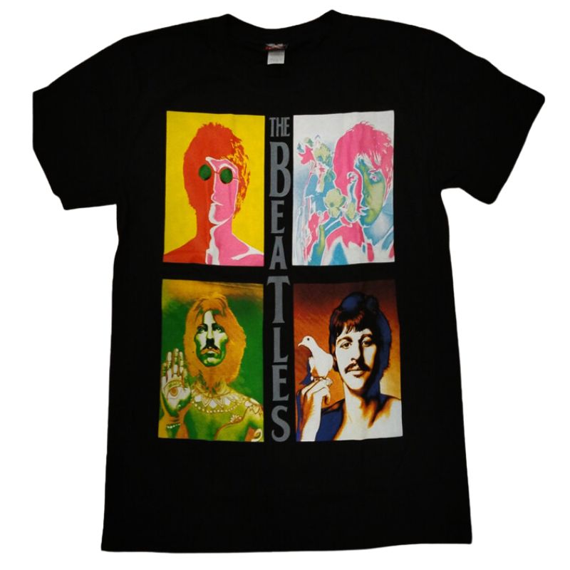 The Beatles - Negative Color Faces T-Shirt The Beatles - Negative Color Faces T-Shirt