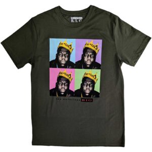 Notorious B.I.G. - Biggie Smalls: Crown Pop Art T-Shirt