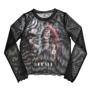 Janis Joplin - Pearl Garden Ladies Mesh Long Sleeve