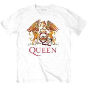 Queen - Classic Crest White T-Shirt