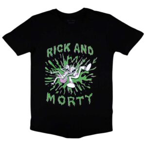 Rick And Morty - Green Splat T-Shirt