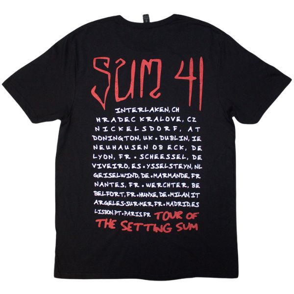 Sum 41 - Tour '24 Skull T-Shirt Sum 41 - Tour '24 Skull T-Shirt – תמונה 2