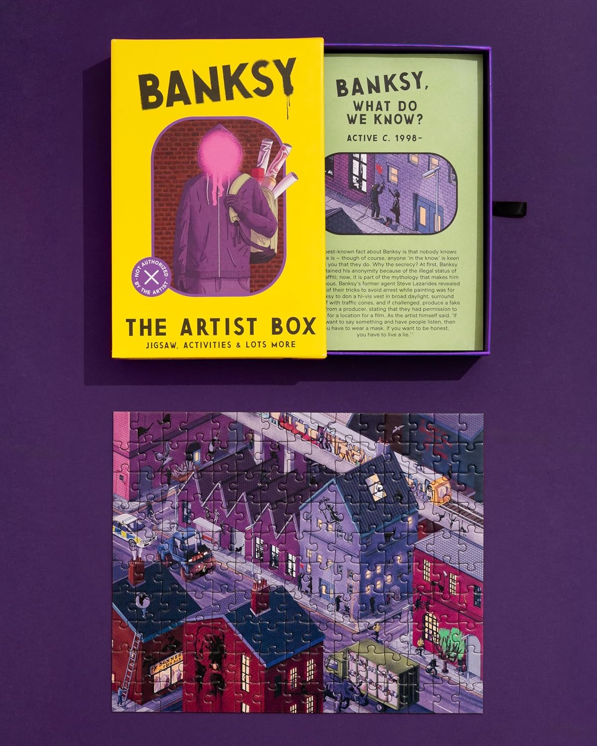The Artist Box: Banksy: Jigsaw, Activities & Much More The Artist Box: Banksy: Jigsaw, Activities & Much More – תמונה 3