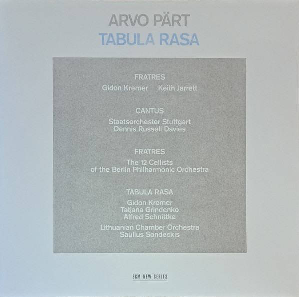 Arvo Pärt - Tabula Rasa Arvo Pärt - Tabula Rasa