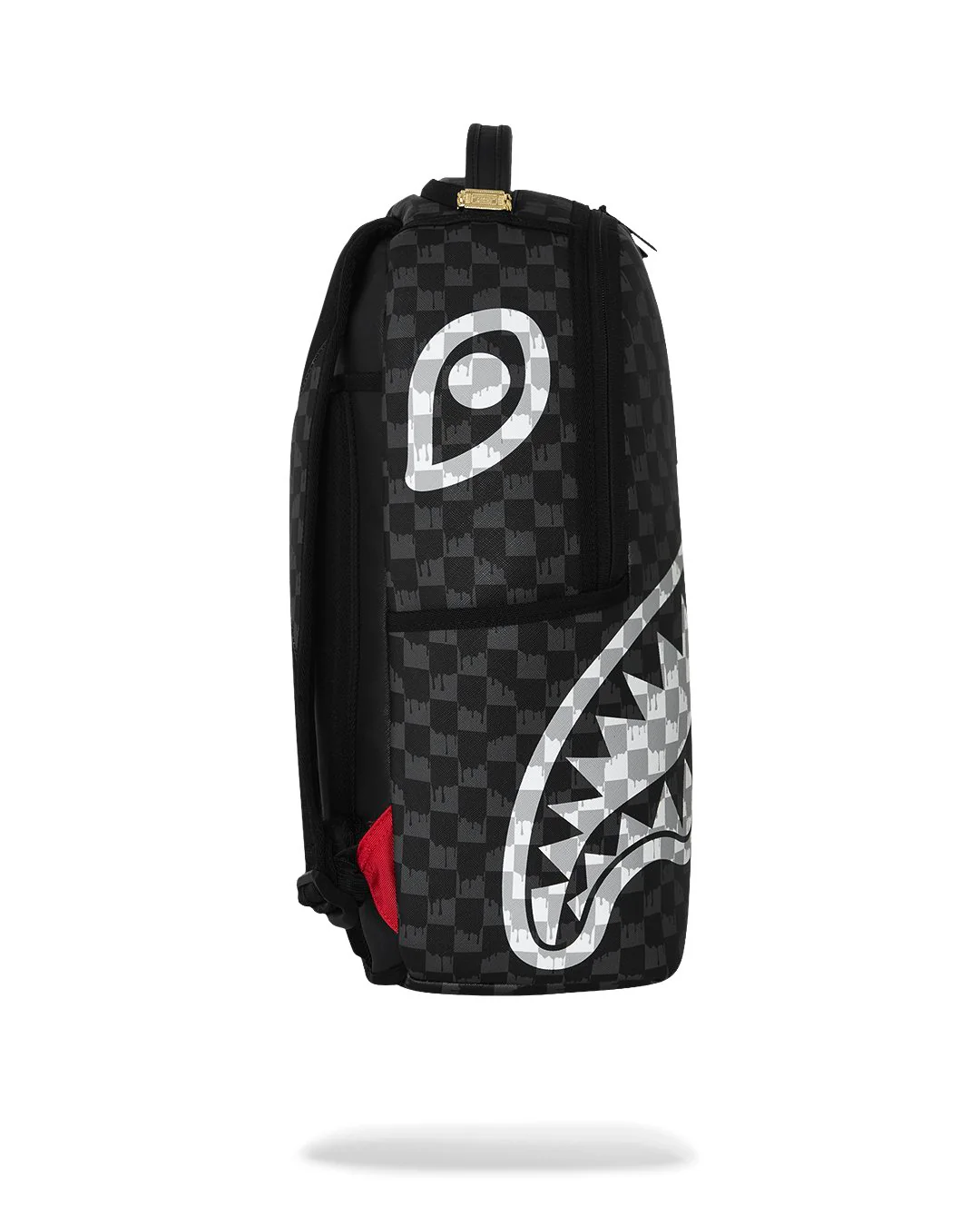 Sprayground - Black And White Drip Check Shark Backpack Sprayground - Black And White Drip Check Shark Backpack – תמונה 5