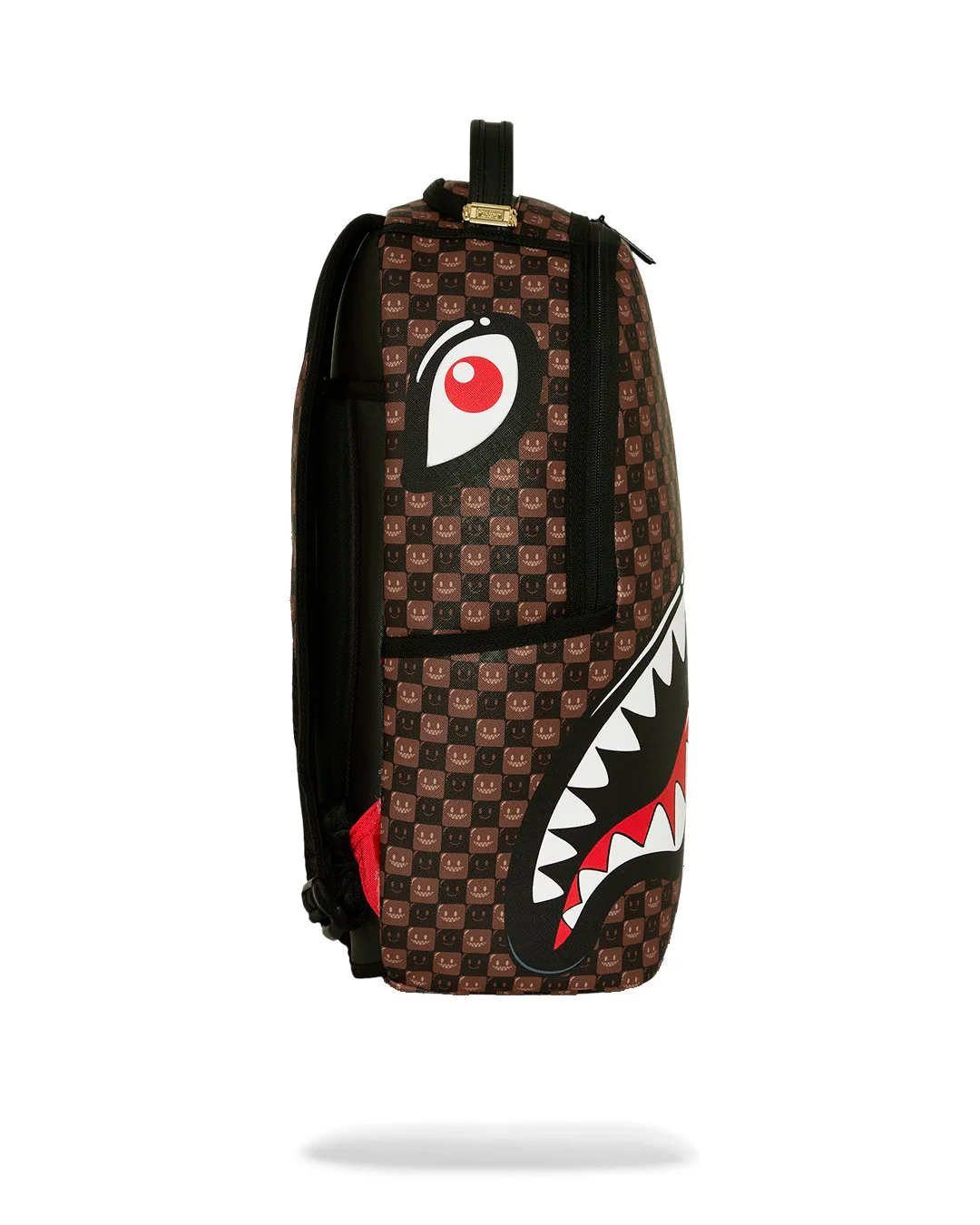 Sprayground - Shark In Paris WTF Bubble Brown Check Backpack Sprayground - Shark In Paris WTF Bubble Brown Check Backpack – תמונה 4