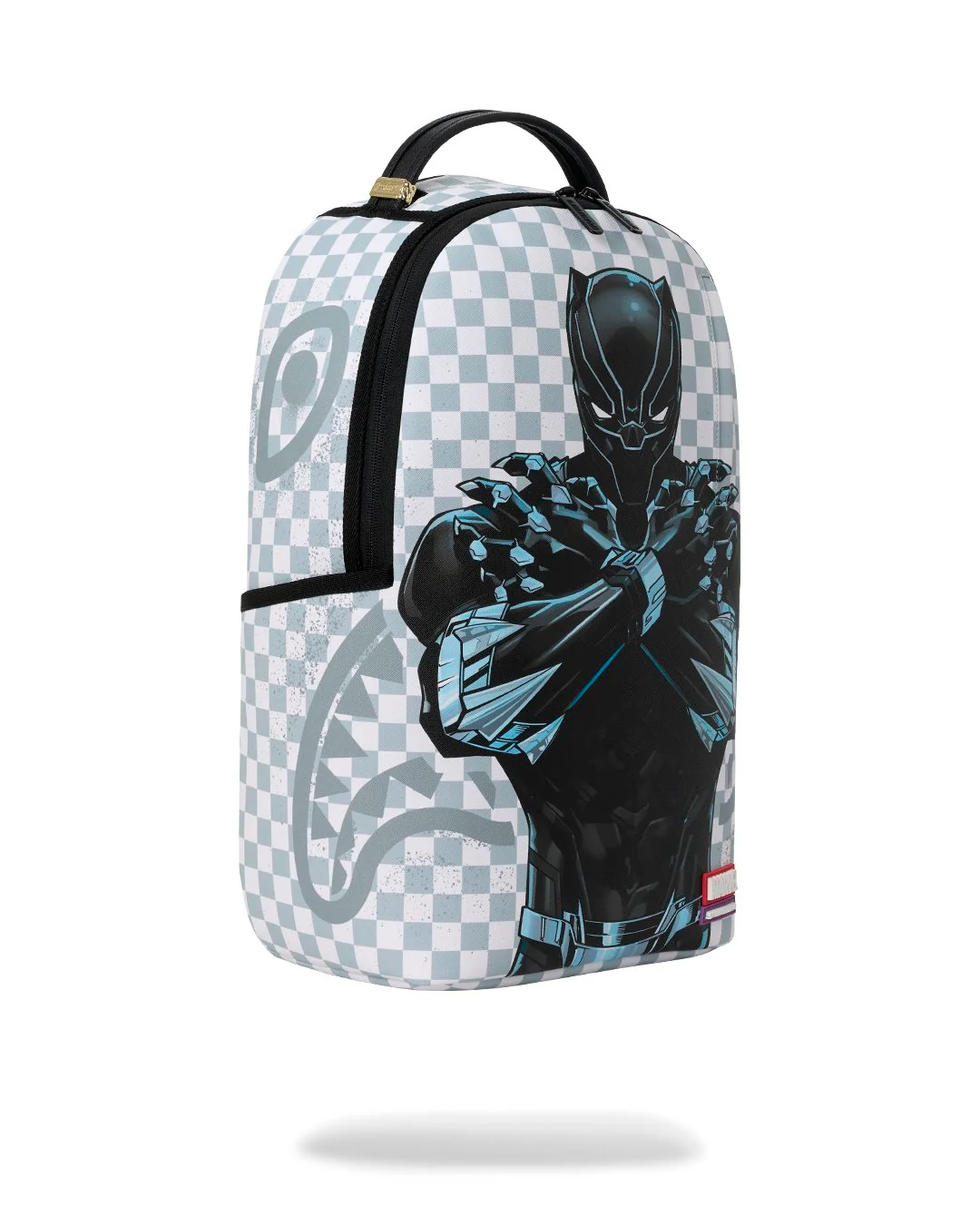 Sprayground - Marvel Black Panther Wakanda Forever On Whited Check Backpack Sprayground - Marvel Black Panther Wakanda Forever On Whited Check Backpack – תמונה 2