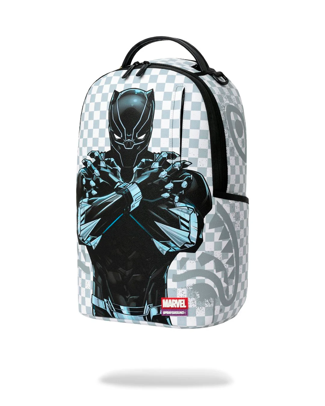 Sprayground - Marvel Black Panther Wakanda Forever On Whited Check Backpack Sprayground - Marvel Black Panther Wakanda Forever On Whited Check Backpack – תמונה 3