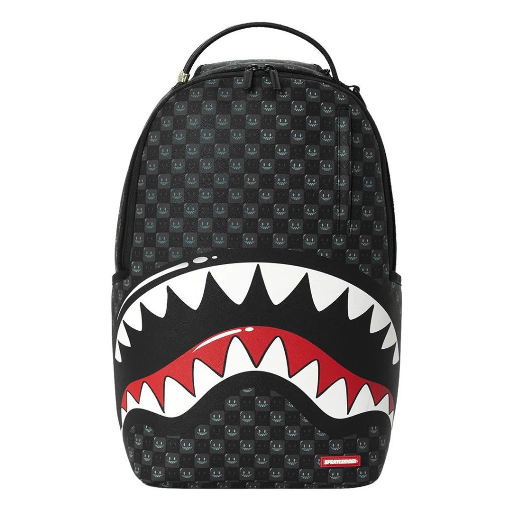 Sprayground - Sharks In Paris WTF Bubbly Black Check Backpack Sprayground - Sharks In Paris WTF Bubbly Black Check Backpack