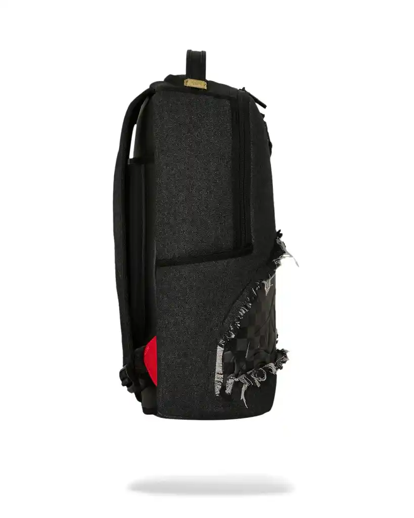 Sprayground - Black Denim Tear Shark Backpack Sprayground - Black Denim Tear Shark Backpack – תמונה 3