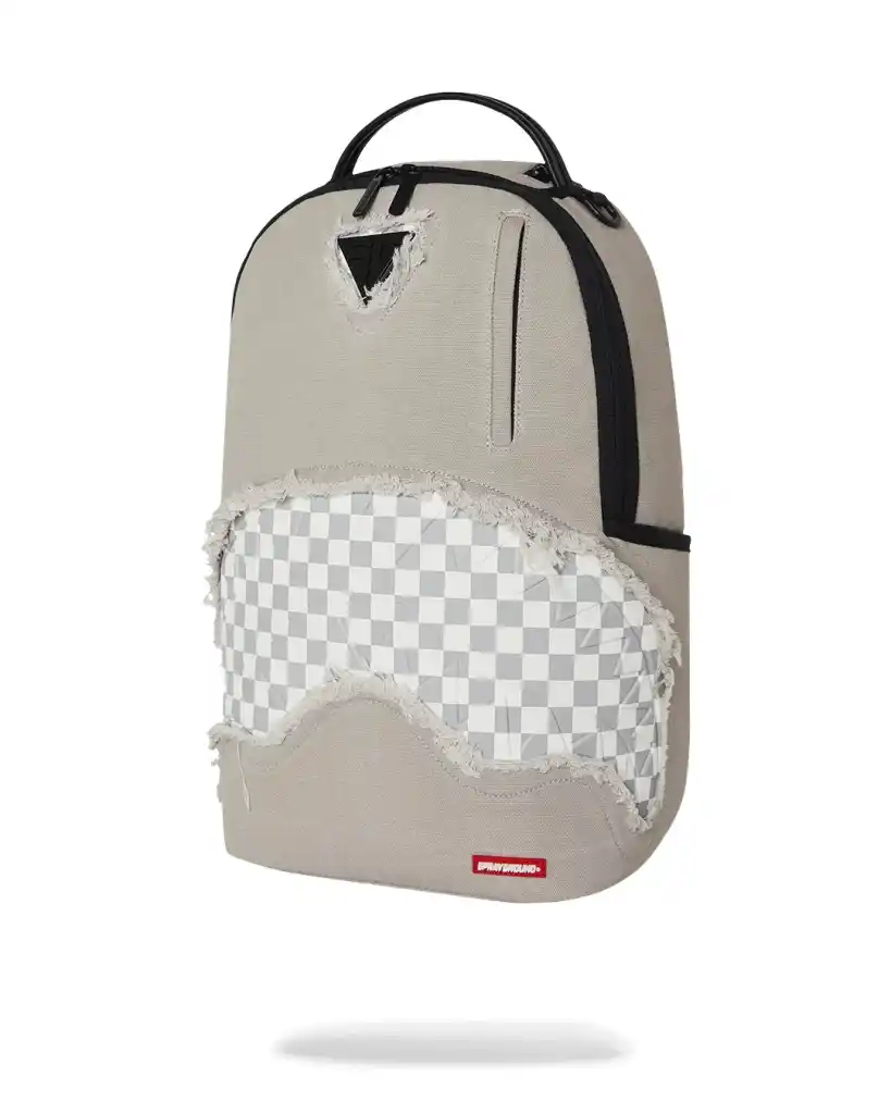 Sprayground - Cream Denim Tear Shark Backpack Sprayground - Cream Denim Tear Shark Backpack – תמונה 4