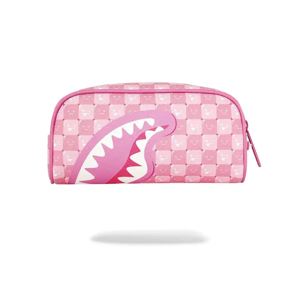 Sprayground - Pink New Check Faces Pouch Sprayground - Pink New Check Faces Pouch