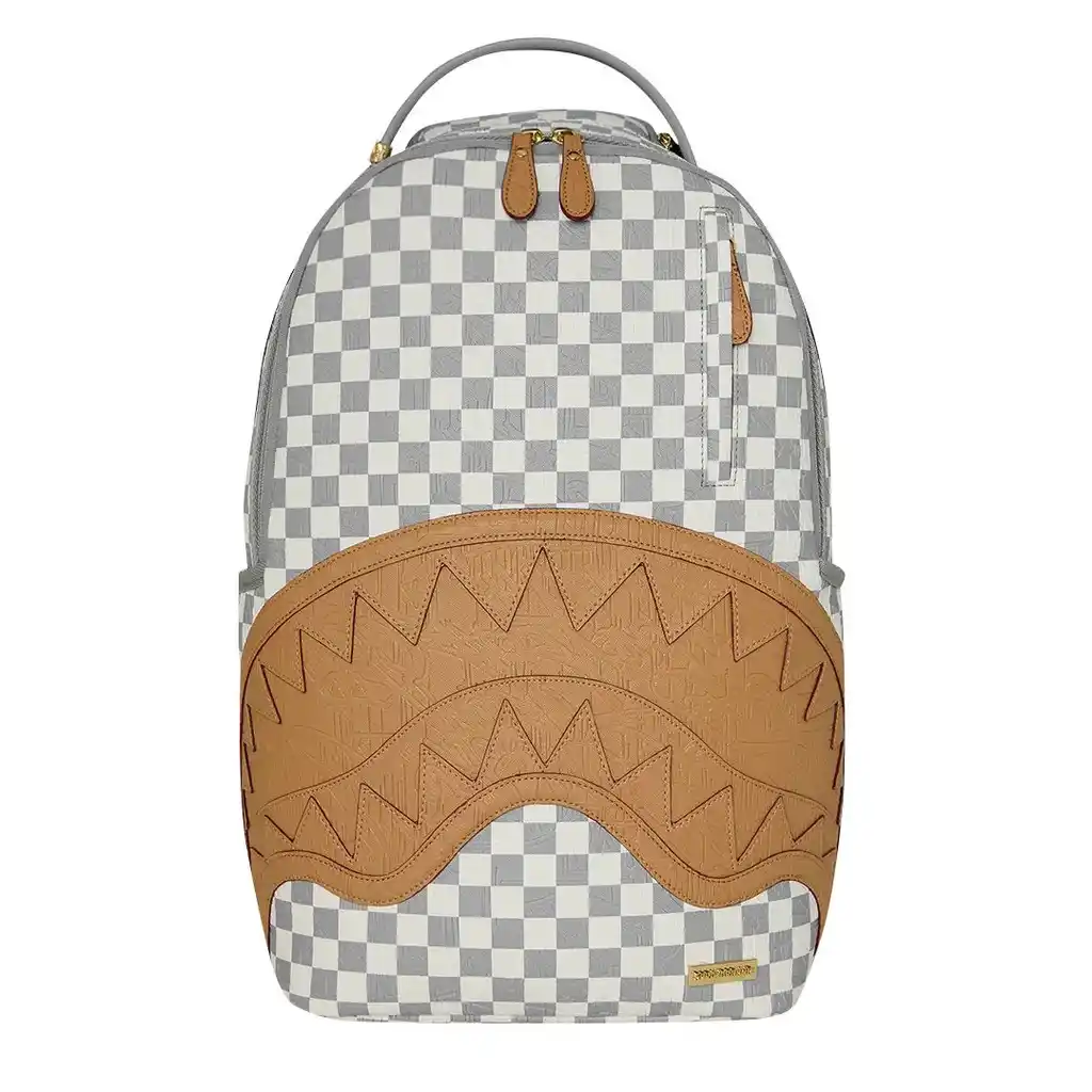 Sprayground - Embossed Cream Check Backpack Sprayground - Embossed Cream Check Backpack